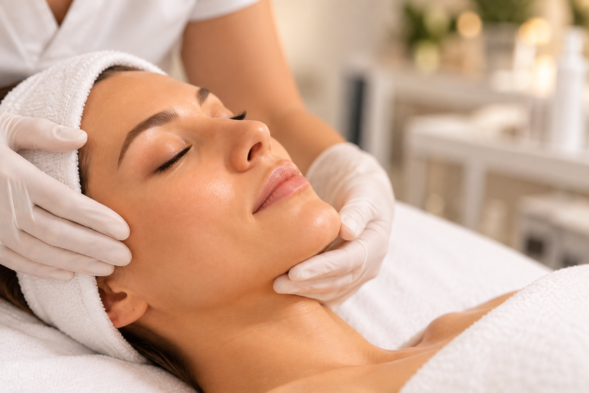 Julie Vanier dans sa clinique esthétique